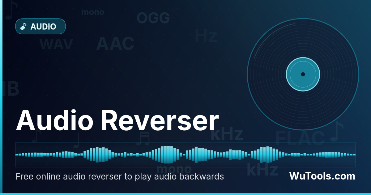 Inversor de Audio — Inversor de audio online gratis para reproducir audio al revés. Invierte MP3, WAV y otros formatos al instante. Crea efe