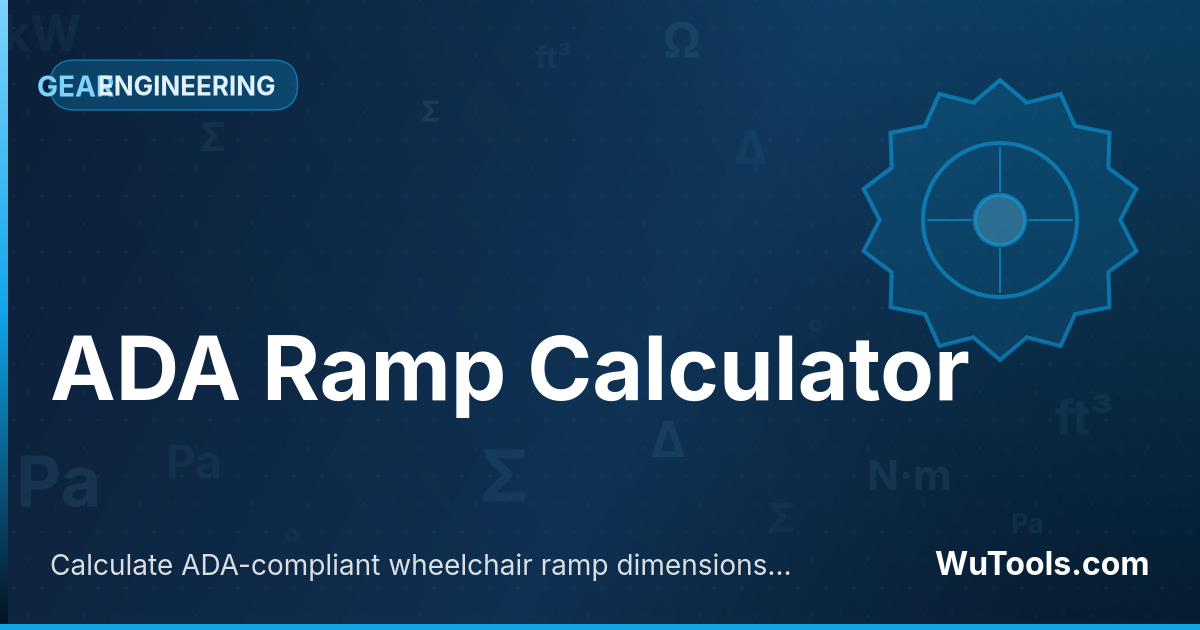 Calculateur de Rampes ADA — Calculez les dimensions de rampes pour fauteuils roulants conformes ADA : pente, longueur, paliers et disposition en lac