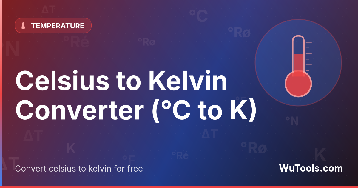 Chuyển đổi độ C sang Kelvin — Chuyển đổi độ C sang Kelvin (°C sang K) tức thì với công cụ trực tuyến miễn phí. Công thức K = °C + 273.15 chính xác, ví