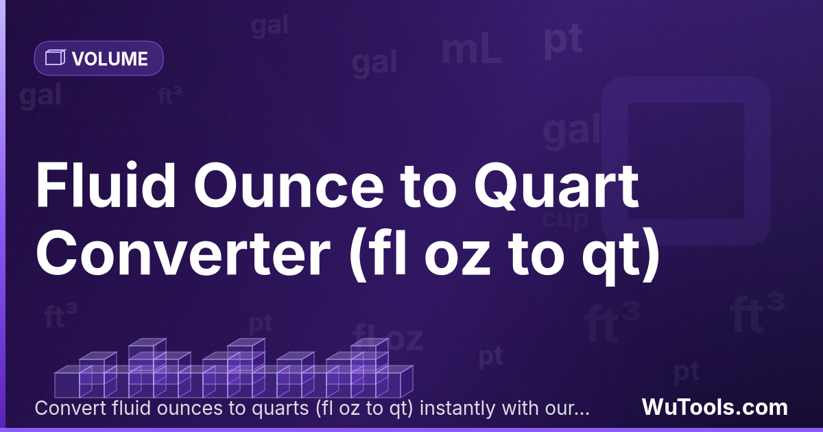 Onça Líquida para Quarto — Converta onças líquidas para quartos grátis. 1 fl oz = 0.03125 qt. Conversor preciso com fórmula, exemplos e tabela de c
