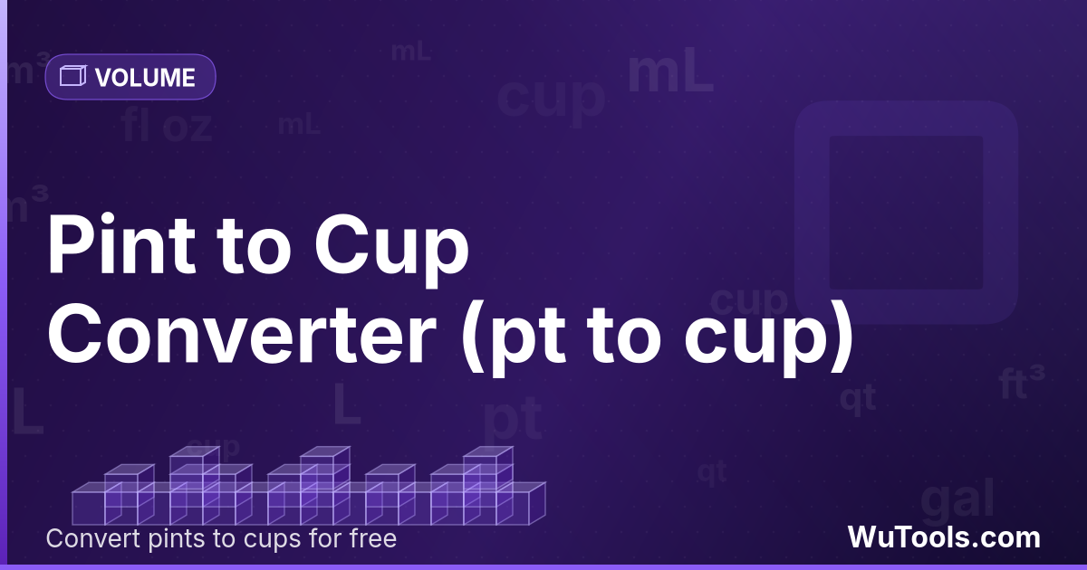 Pinta para Xícara — Converta pints em cups instantaneamente: 1 pint EUA = 2 cups EUA (16 fl oz). Calculadora pt→cup para receitas, panificaç