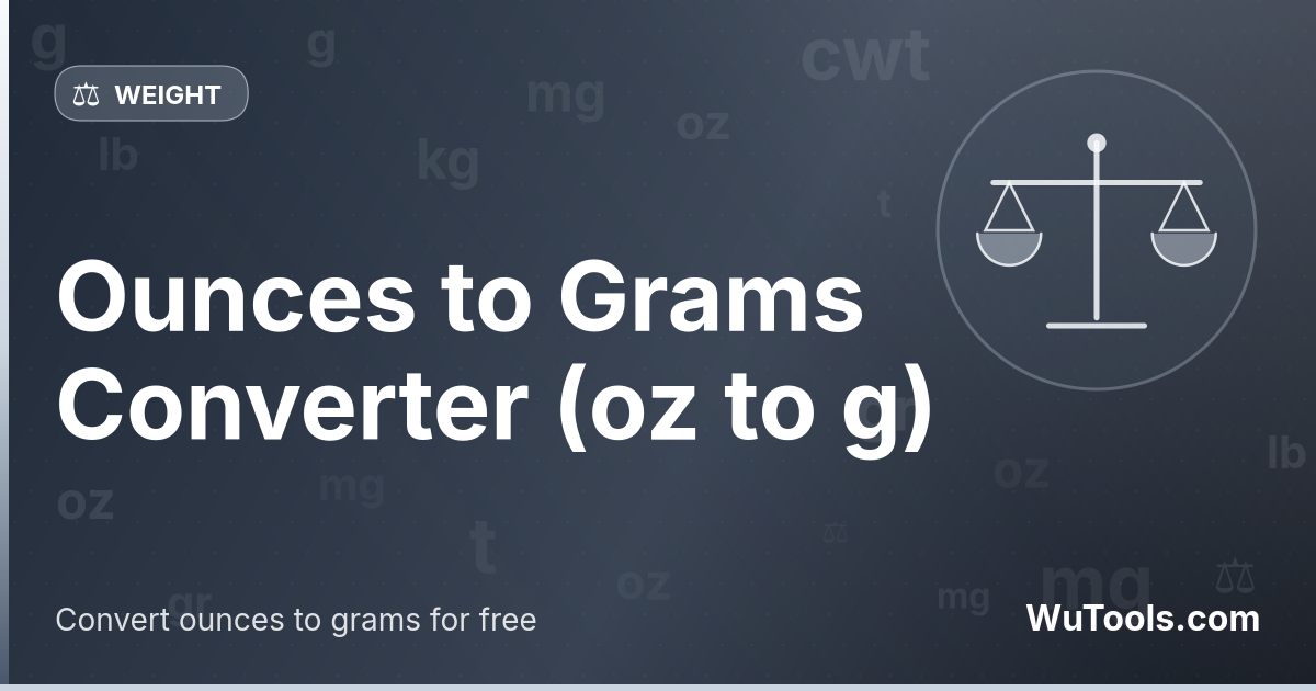 Conversor de Onças para Gramas — Converta onças para gramas (oz para g) instantaneamente com nosso conversor online gratuito. Resultados precisos com pre