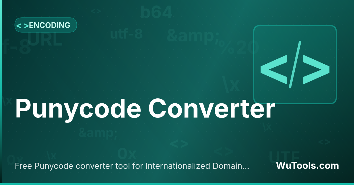 Conversor Punycode - IDN Converter — Converta domínios Unicode (IDN) para Punycode ASCII e volte, conforme RFC 3492. Suporta diacríticos latinos, chinês, cir