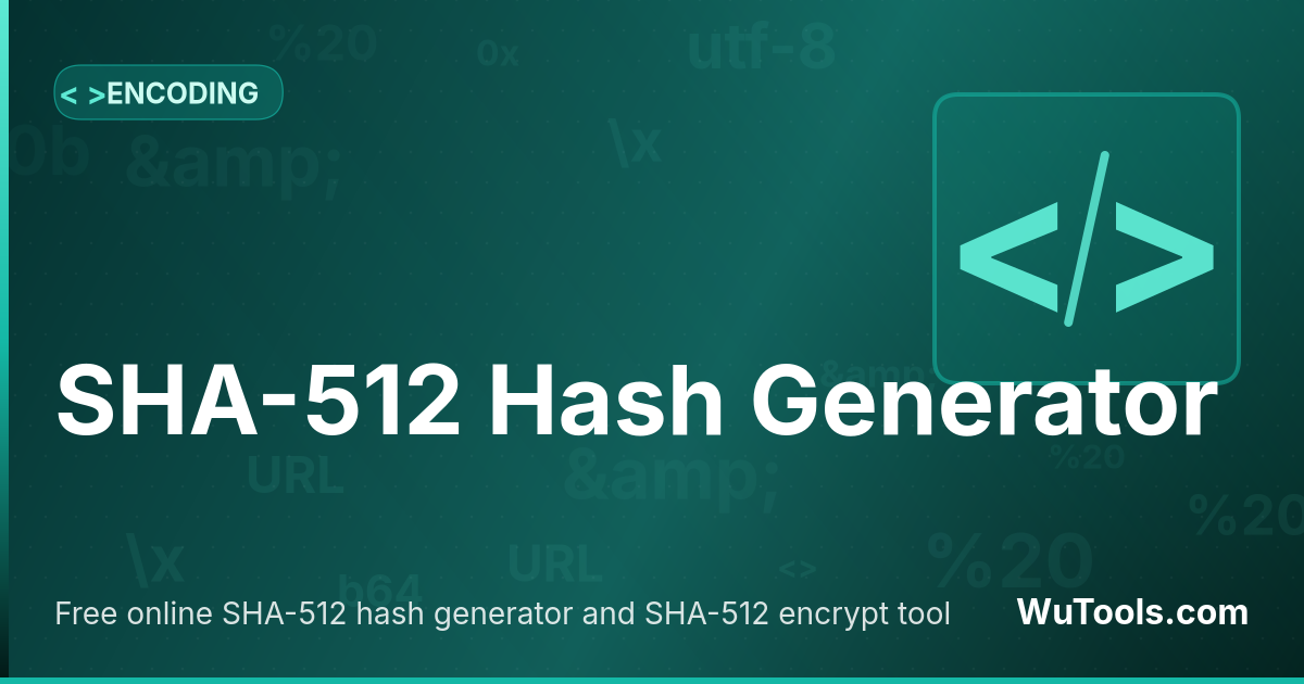 Gerador de Hash SHA-512 - SHA-512 Criptografar — Gerador SHA-512 grátis. Calcule checksums de 128 caracteres a partir de qualquer texto via Web Crypto API — roda 100% no