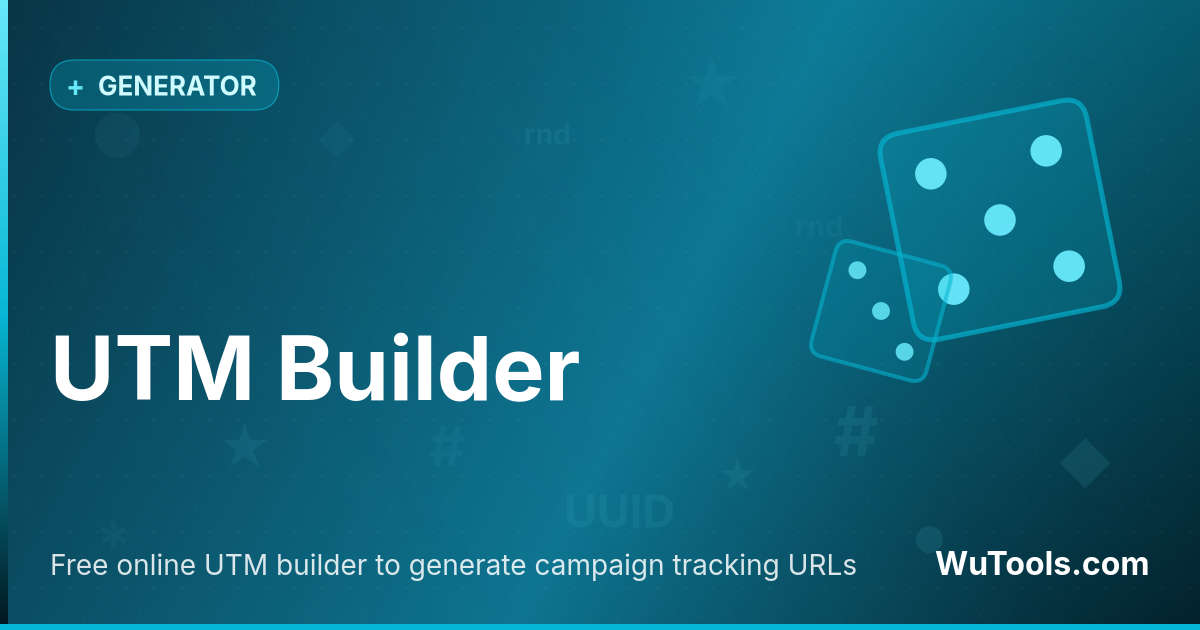 Construtor de UTM — Construtor de URLs UTM para GA4, GTM, Mixpanel e qualquer ferramenta de analytics. Valida source/medium/campaign, codifi