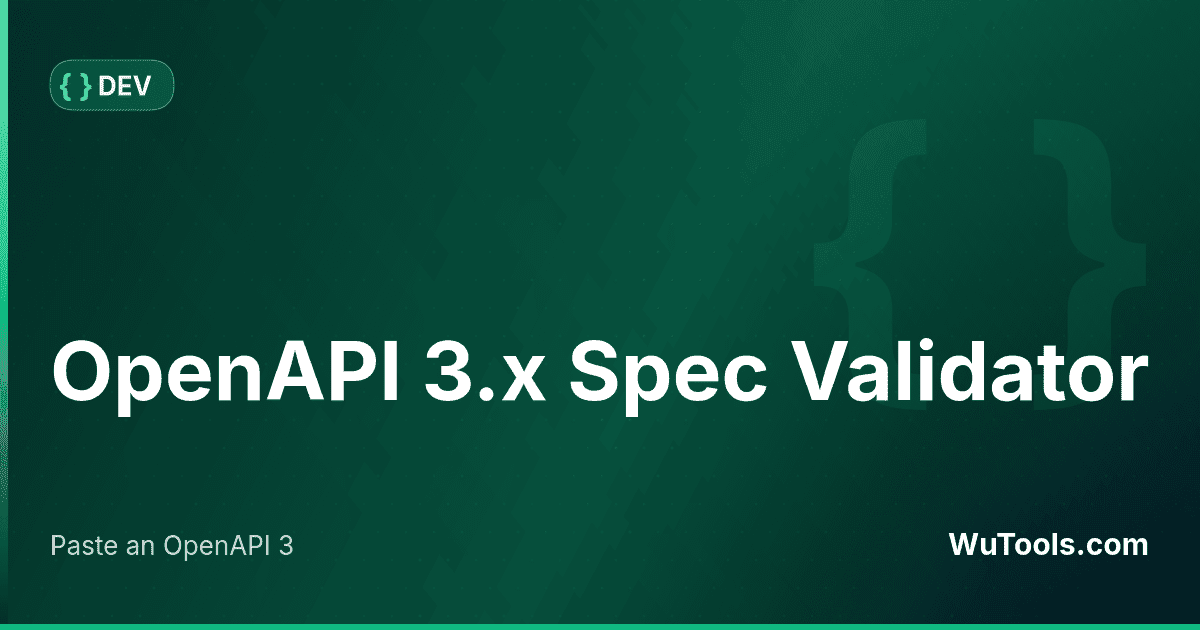 OpenAPI Spec Validator — Paste an OpenAPI 3.x JSON or YAML spec, lint it, summarize endpoints, and catch missing 401/403, undeclared params, and
