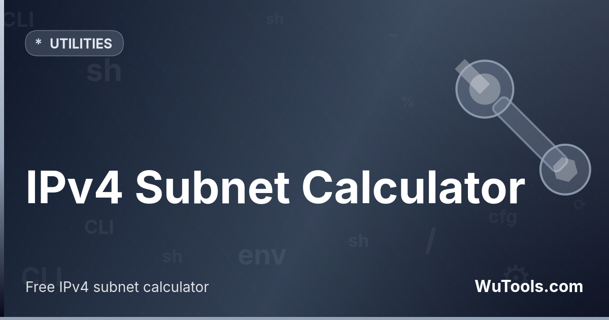 Subnet Calculator (IPv4 / CIDR) — Free IPv4 subnet calculator with CIDR to subnet mask, Cisco wildcard mask, VLSM splitting, binary view, and reverse host