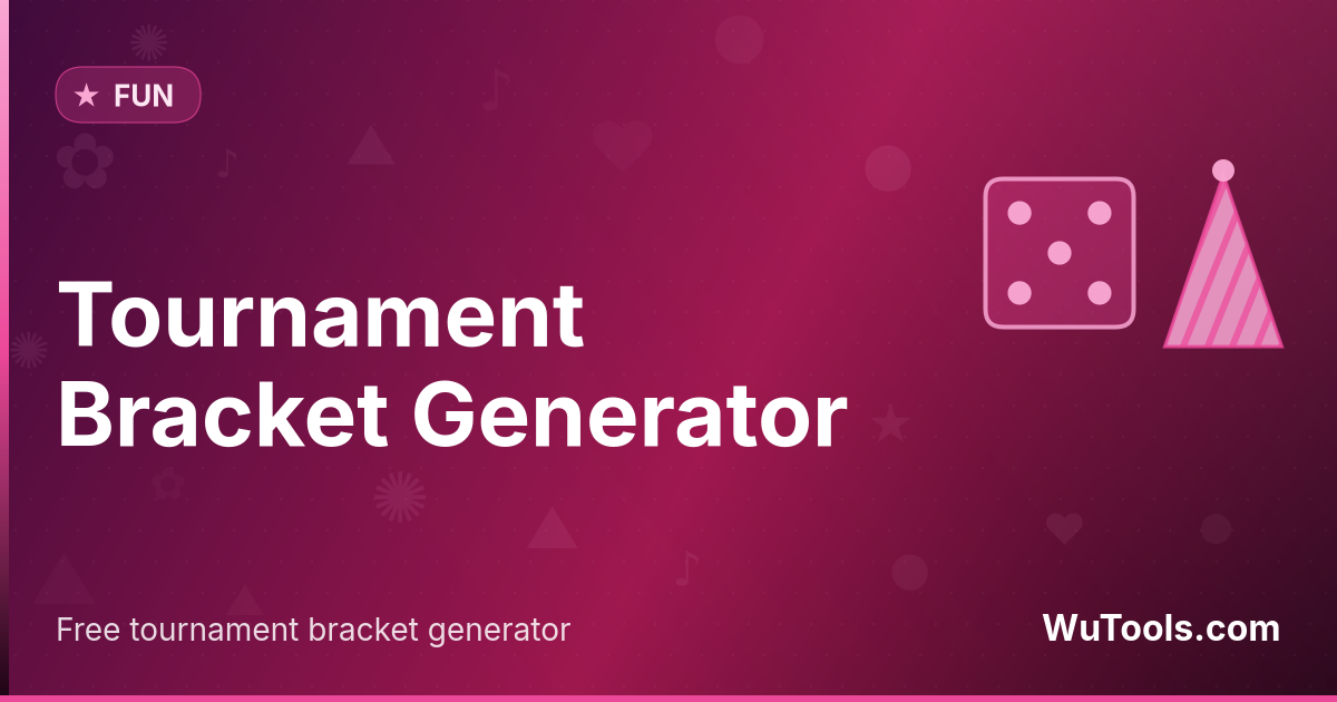 Generador de Bracket de Torneo — Generador gratis de brackets de torneo. Eliminación simple, doble, round robin. Cabezas de serie estándar, byes, partido