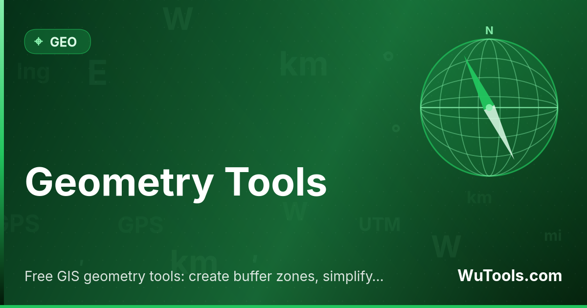Công cụ Hình học - Buffer Đơn giản hóa Cắt Online — Công cụ hình học GIS miễn phí: tạo vùng buffer, đơn giản hóa hình học với Douglas-Peucker, cắt theo hộp giới hạn hoặc đa