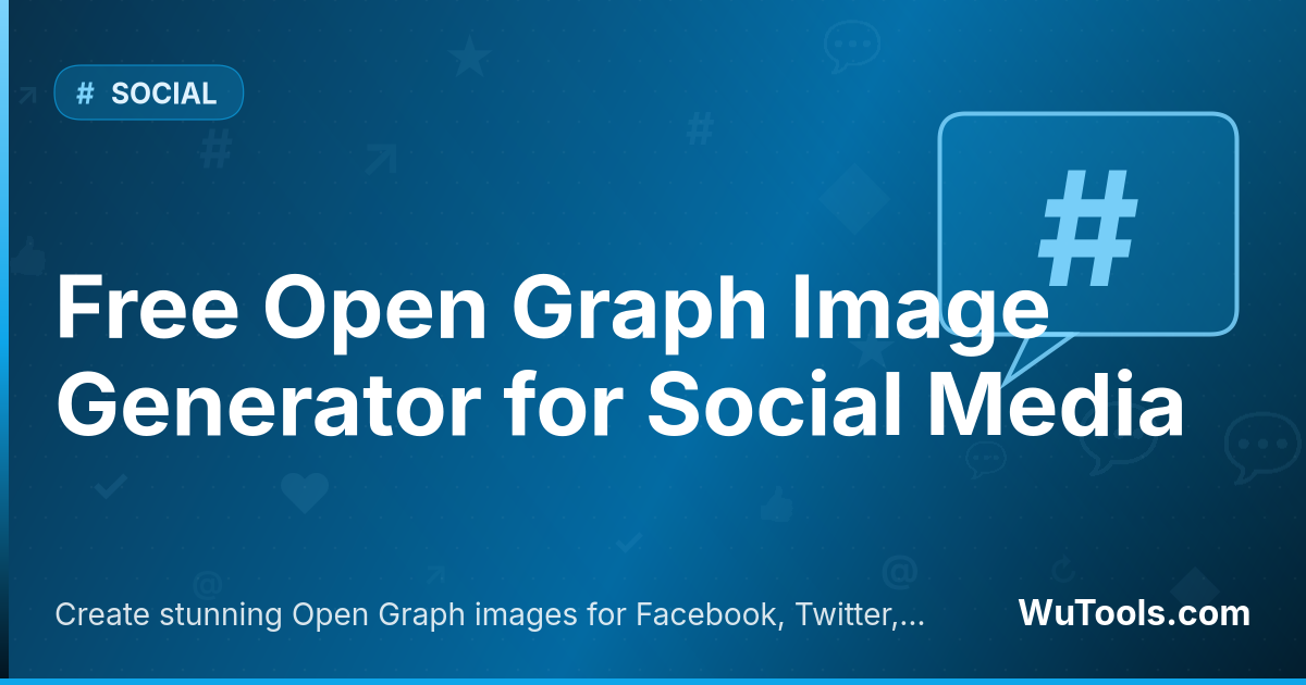 Công Cụ Tạo Ảnh Open Graph — Tạo ảnh Open Graph đẹp mắt cho Facebook, Twitter, LinkedIn. Tùy chỉnh văn bản, màu sắc, nền và gradient để tăng tương tá
